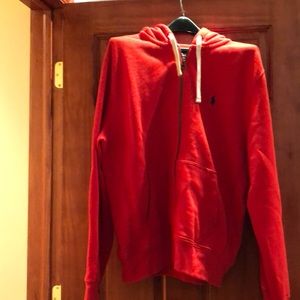 Red polo men’s hoodie
